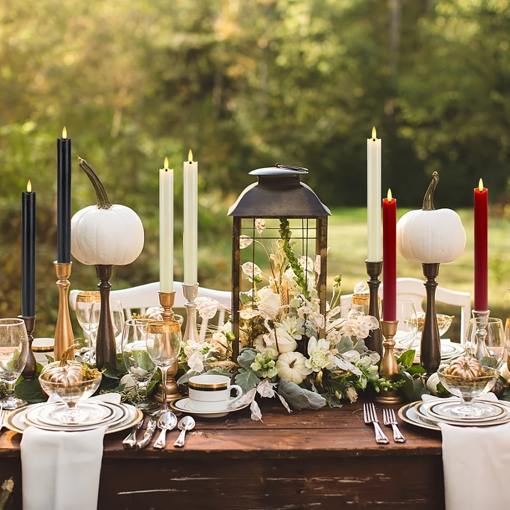 Mosrugs | CandleLuxe – 6 LED Taper Candles with Remote for Luxurious Event Lighting