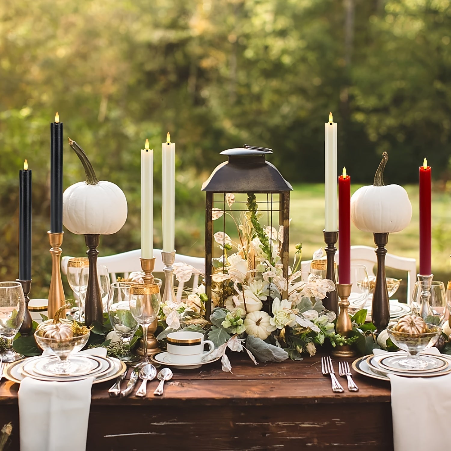 Mosrugs | CandleLuxe – 6 LED Taper Candles with Remote for Luxurious Event Lighting