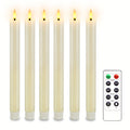 Mosrugs | CandleLuxe – 6 LED Taper Candles with Remote for Luxurious Event Lighting