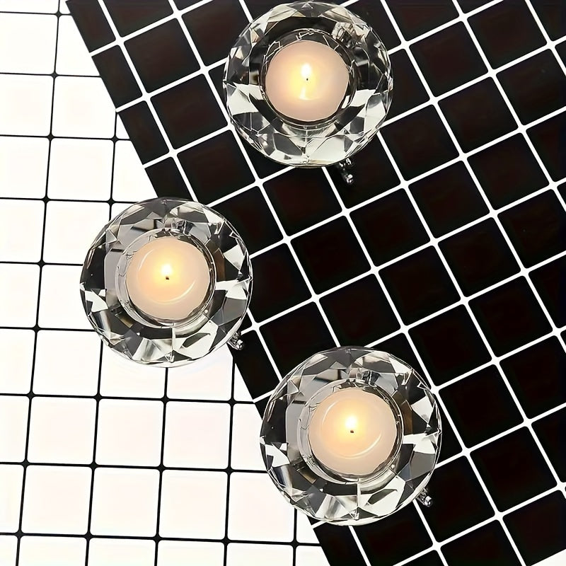 Mosrugs | RadiantCrystal - Transparent European Candle Holder Set
