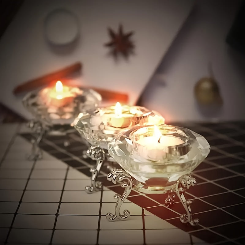 Mosrugs | RadiantCrystal - Transparent European Candle Holder Set