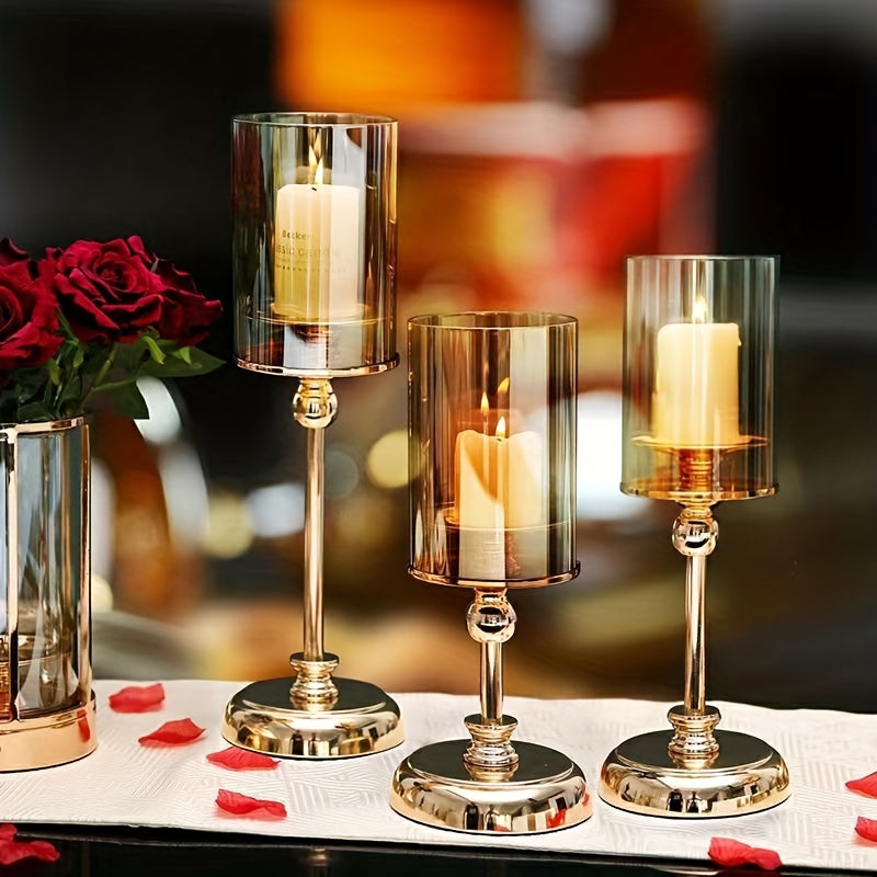 Mosrugs | NuptialGlow - Retro Luxe Candleholder Set for Weddings