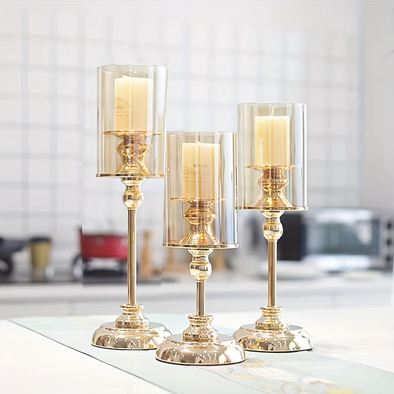 Mosrugs | NuptialGlow - Retro Luxe Candleholder Set for Weddings