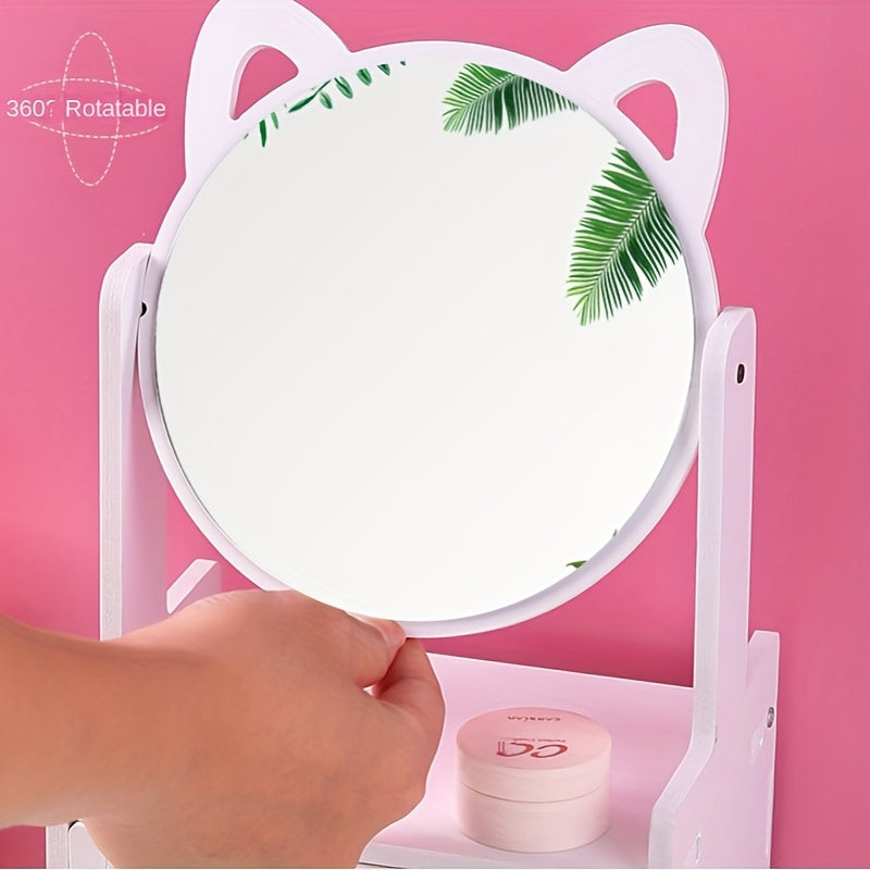 Mosrugs | MeowGlow - Cat Ear Makeup Mirror with Storage