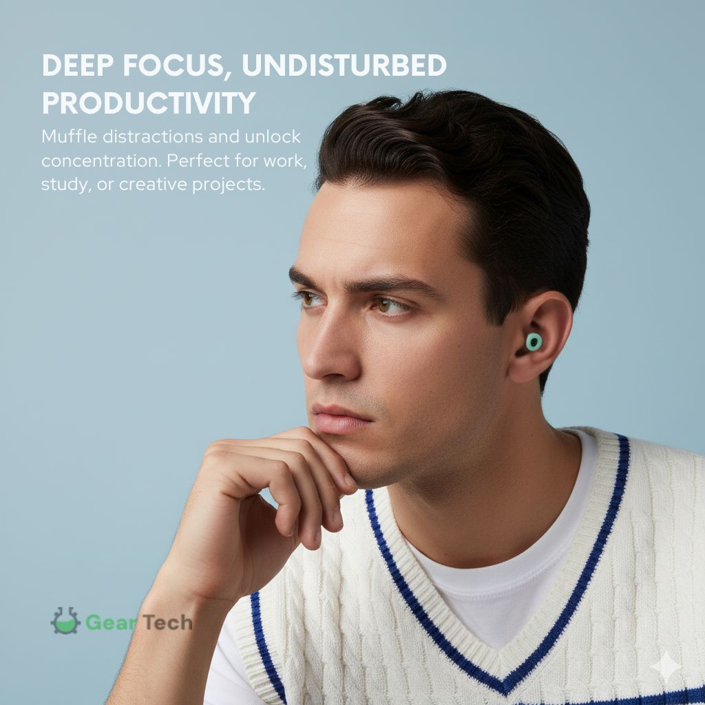 Mosrugs | AuraCalm™ Harmony | Reusable Noise Cancelling Earplugs for Sleeping, Focus and Noise Sensitivity