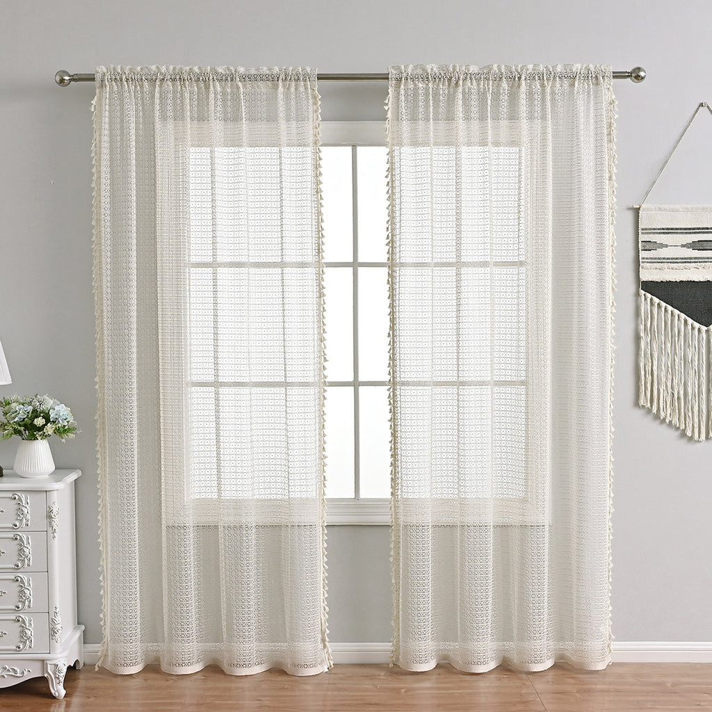 Mosrugs | LuxeDrape – Soft Beige Voile for Sophisticated Spaces