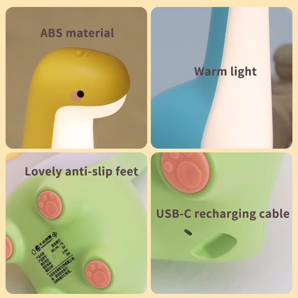 Mosrugs | DinoSnug – Soft Glow Dinosaur Night Light for Kids