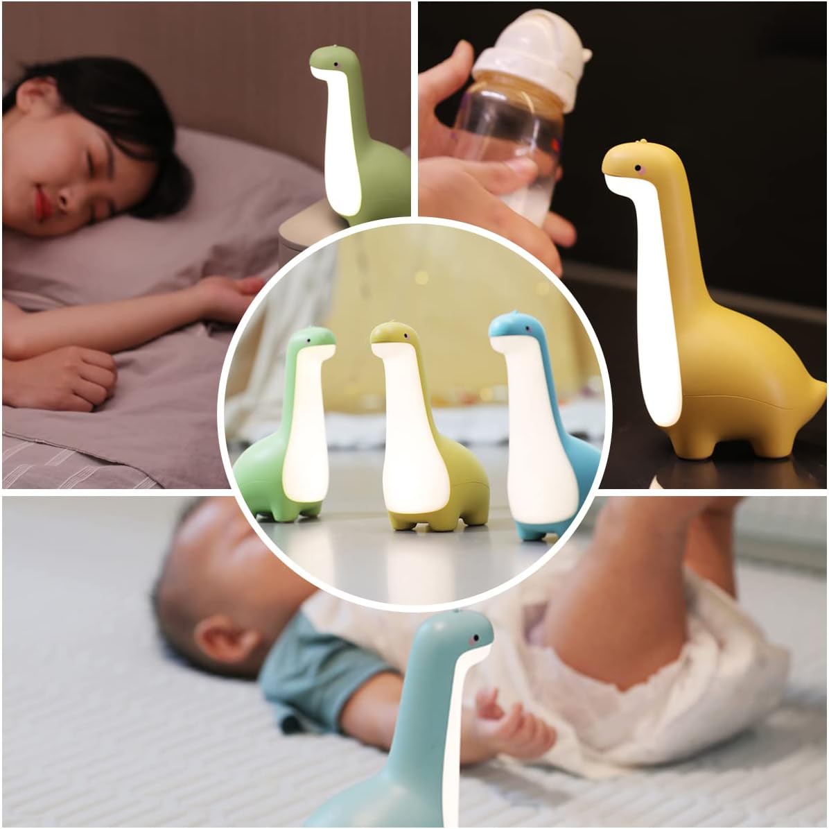 Mosrugs | DinoSnug – Soft Glow Dinosaur Night Light for Kids