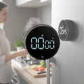 Mosrugs | SmartTime Kitchen Timer | Easy One-Twist Operation, Large LED Display & Adjustable Alarm for Cooking, Studying & Classroom Use