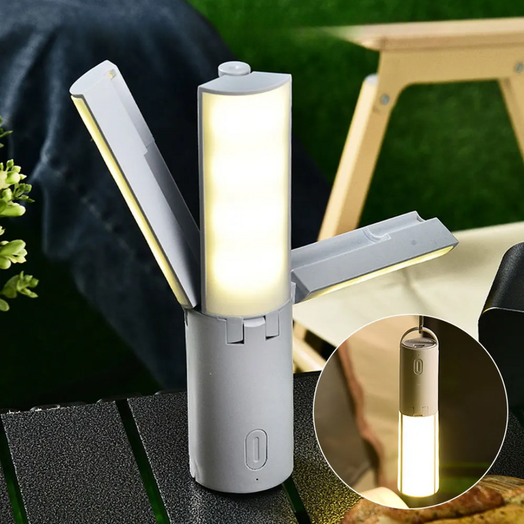Mosrugs | All-in-One Camping Lamp | Rechargeable Outdoor Light with Adjustable Brightness & Long Battery Life