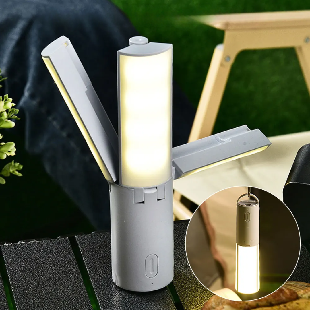 Mosrugs | All-in-One Camping Lamp | Rechargeable Outdoor Light with Adjustable Brightness & Long Battery Life
