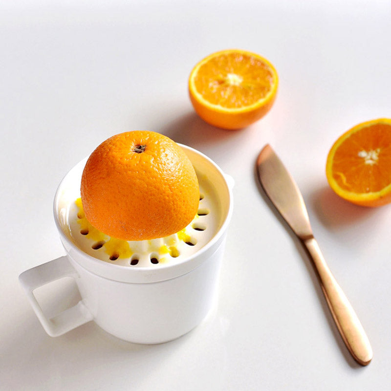 Mosrugs | Eze Ceramic Citrus Juicer – Manual Juice Extractor for Lemons, Oranges & Limes