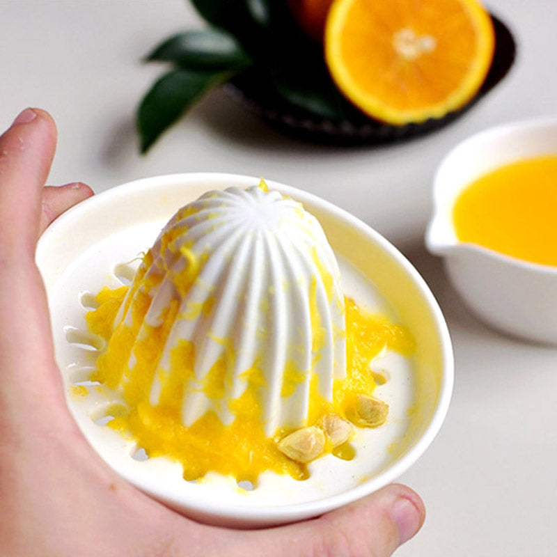 Mosrugs | Eze Ceramic Citrus Juicer – Manual Juice Extractor for Lemons, Oranges & Limes