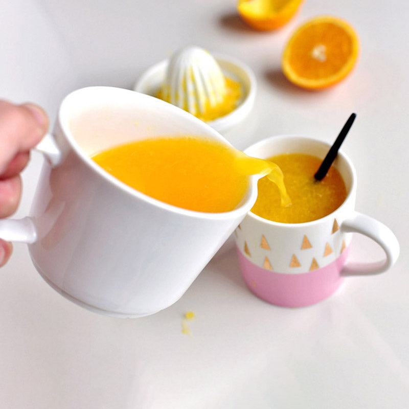 Mosrugs | Eze Ceramic Citrus Juicer – Manual Juice Extractor for Lemons, Oranges & Limes