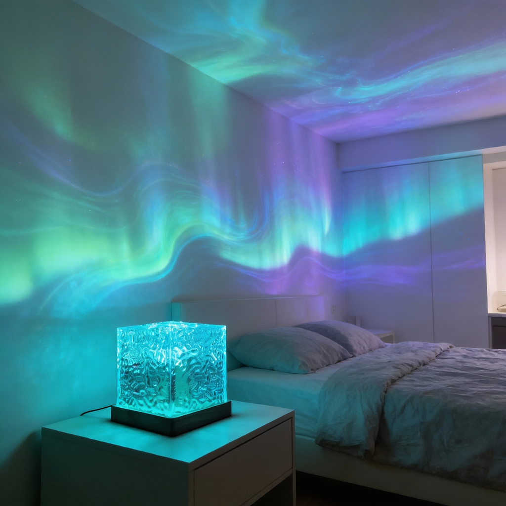 Mosrugs | AuroraGlow Northern Lights Lamp – 16 Colour LED Mood Light with Remote