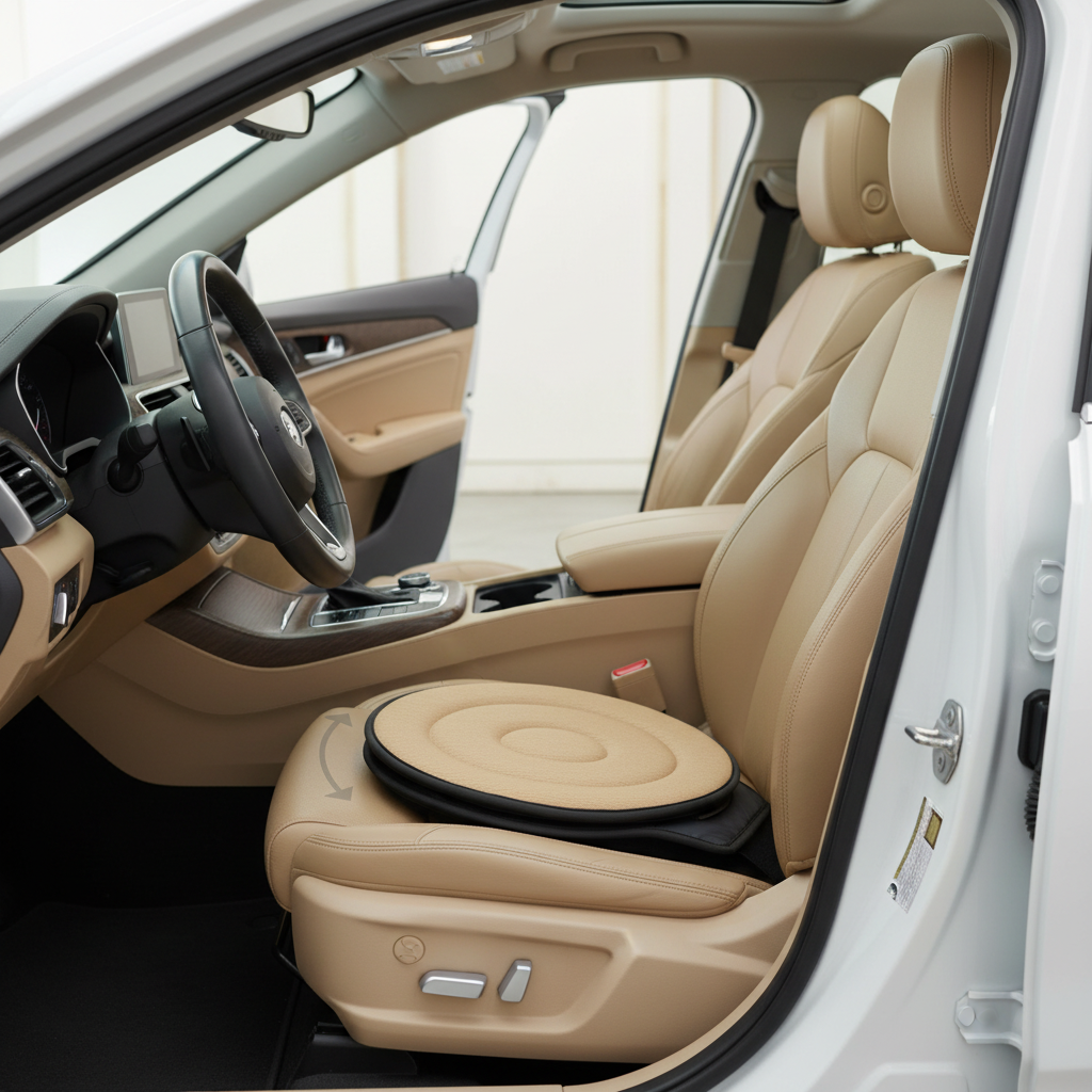 Mosrugs | TurnEase 360° Rotating Seat Cushion – Comfortable Swivel Cushion for Car, Office & Home