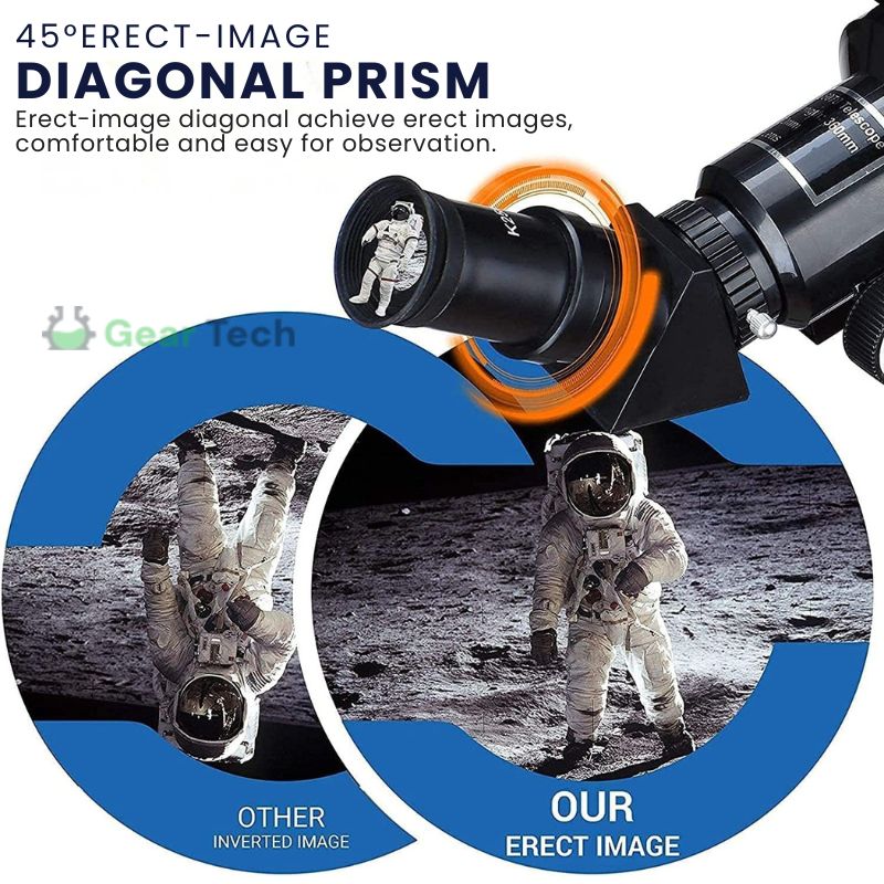 Mosrugs | Professional Astronomical Telescope | 70mm Aperture, 300mm Focal Length & Easy Setup for Stargazing and Nature Exploration