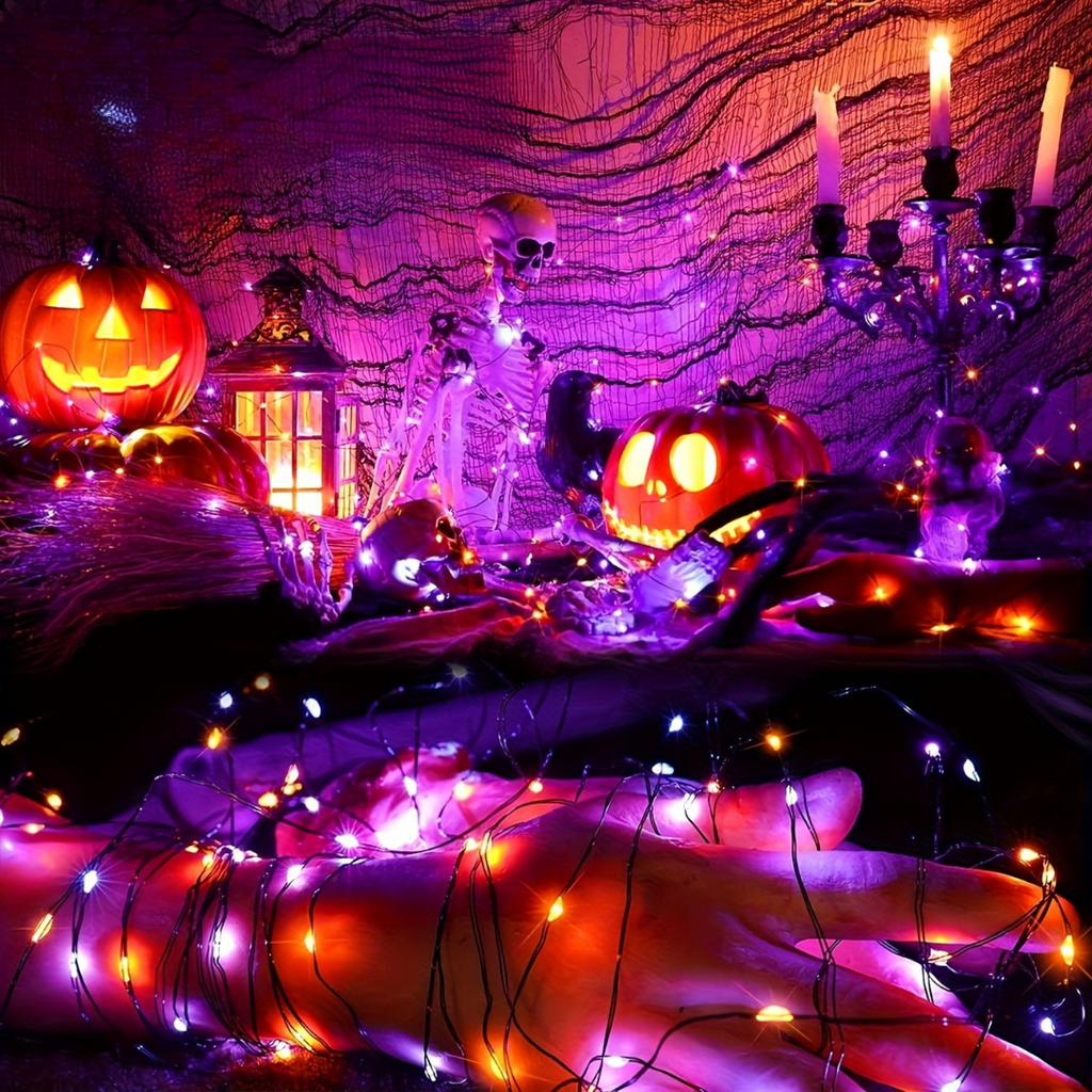 Mosrugs | Solar-Powered Fairy Lights – Outdoor Halloween String Decoration