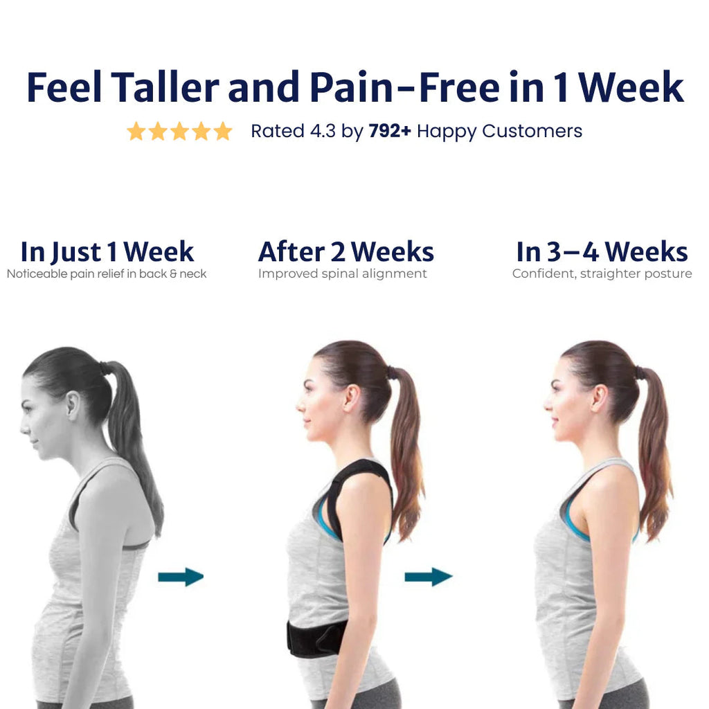 Mosrugs | Back Posture Corrector | Adjustable, Breathable Design for Men & Women to Improve Posture and Reduce Back Pain