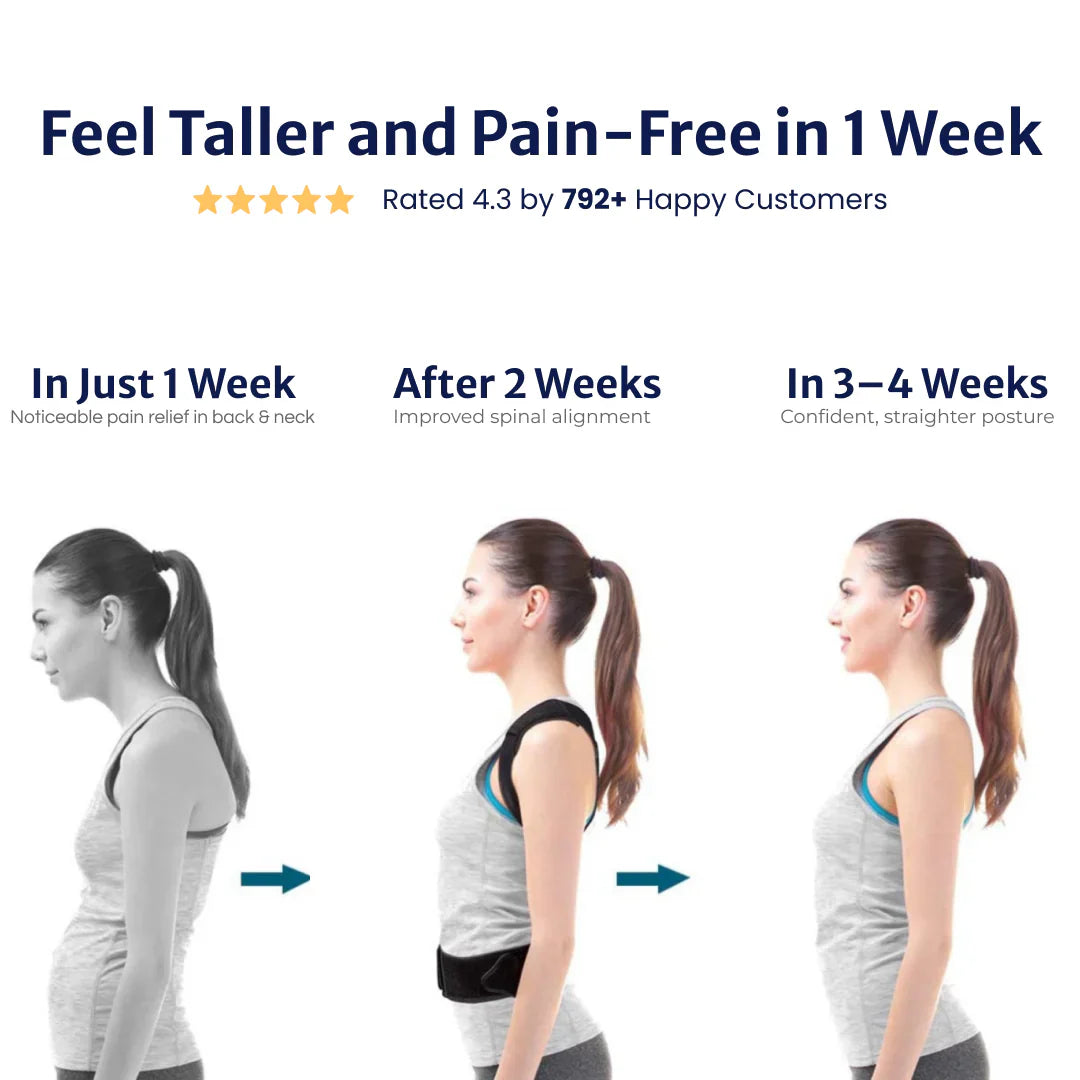 Mosrugs | Back Posture Corrector | Adjustable, Breathable Design for Men & Women to Improve Posture and Reduce Back Pain