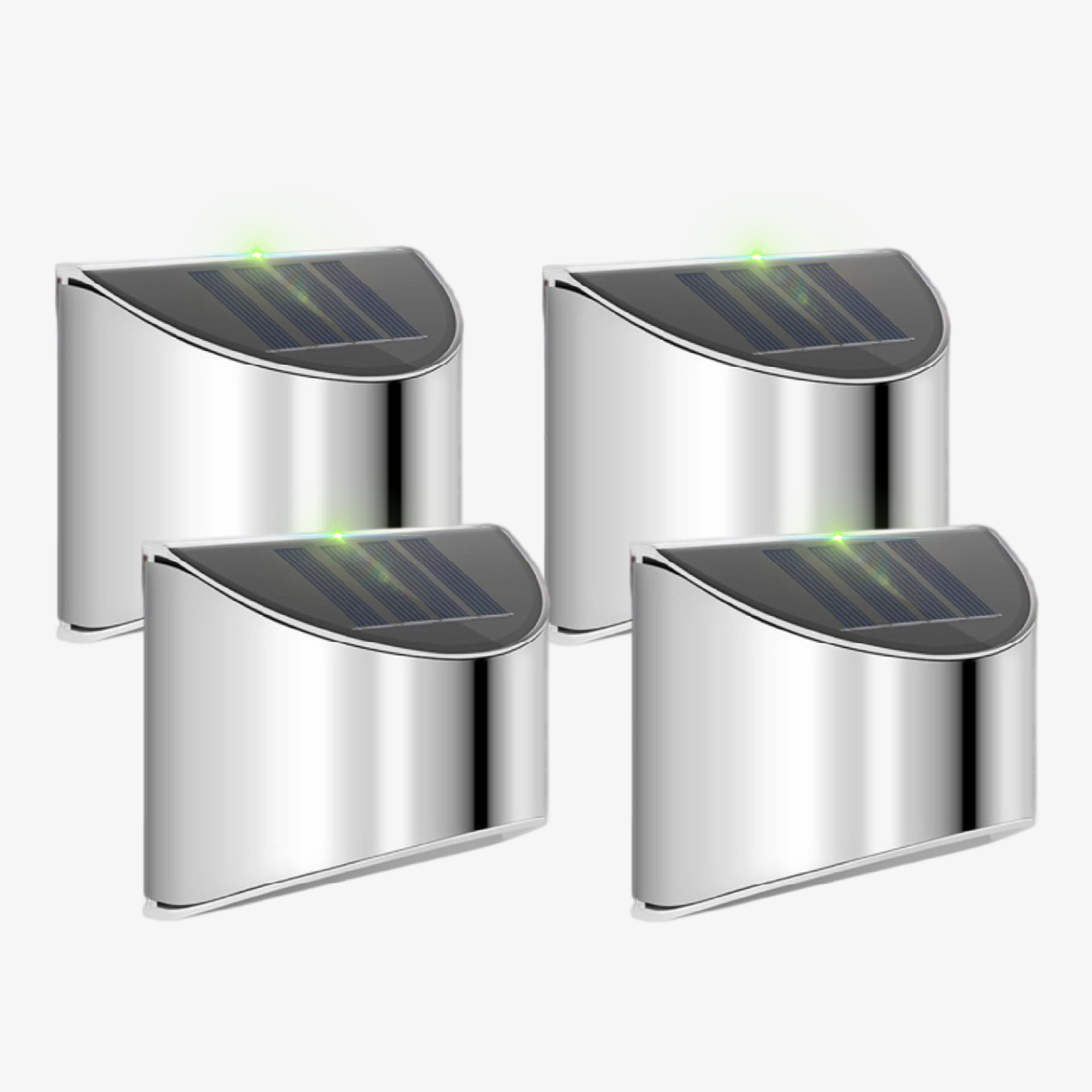 Mosrugs | Stainless Steel Solar LED Outdoor Wall Light – Weatherproof Automatic Garden Lighting