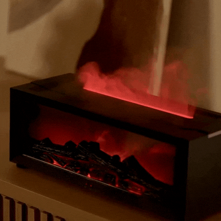 Mosrugs | Flamora – Fireplace Humidifier & LED Flame Mood Lamp with Aromatherapy Option