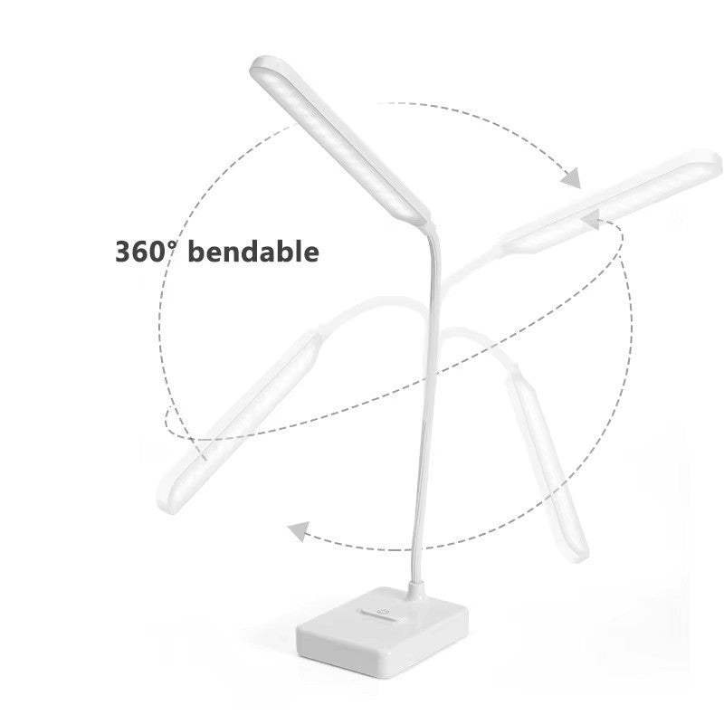 Mosrugs | LumoFlex Adjustable Desk Lamp – Rechargeable or Plug-In with Flexible Neck & Dimmable Light