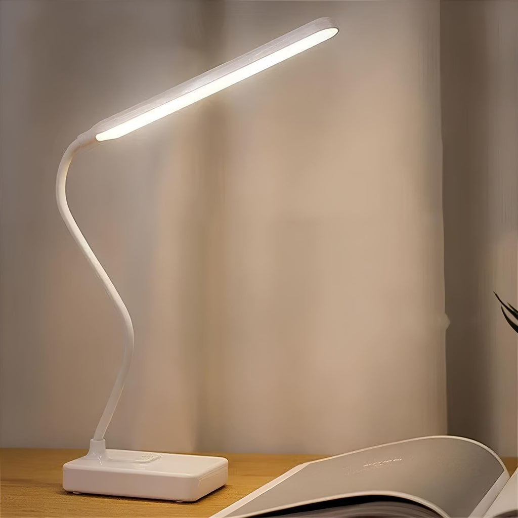 Mosrugs | LumoFlex Adjustable Desk Lamp – Rechargeable or Plug-In with Flexible Neck & Dimmable Light