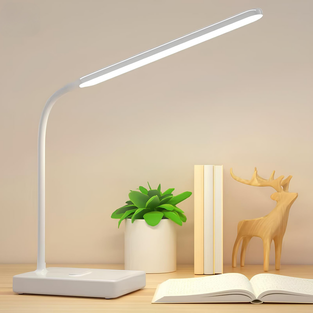 Mosrugs | LumoFlex Adjustable Desk Lamp – Rechargeable or Plug-In with Flexible Neck & Dimmable Light