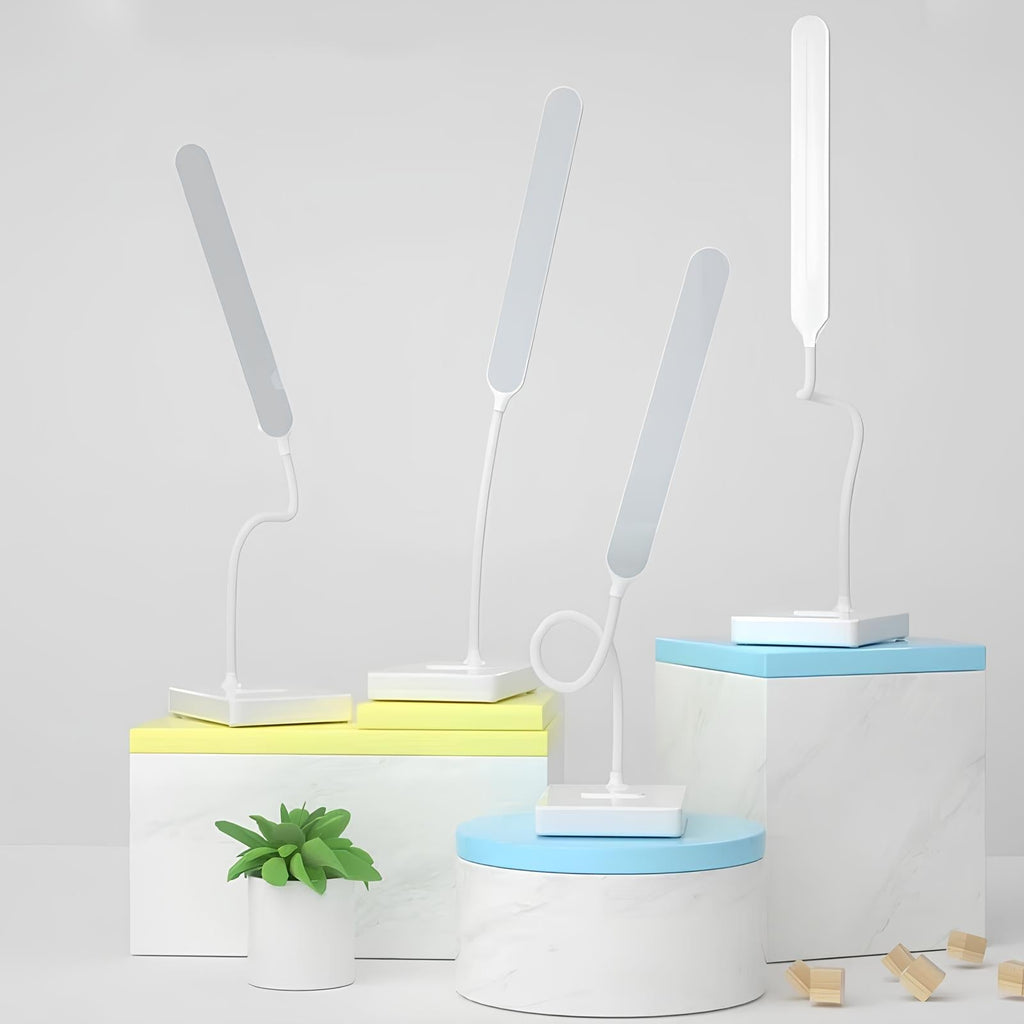 Mosrugs | LumoFlex Adjustable Desk Lamp – Rechargeable or Plug-In with Flexible Neck & Dimmable Light
