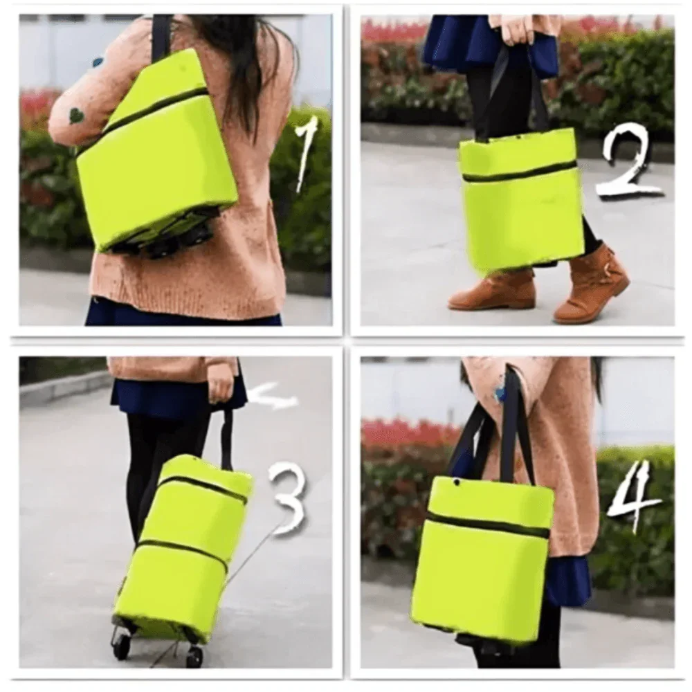 Mosrugs | Foldable Shopping Trolley Bag with Wheels – Eco-Friendly, Compact & Lightweight