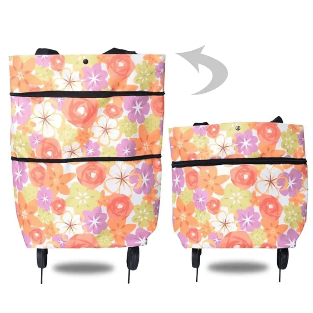 Mosrugs | Foldable Shopping Trolley Bag with Wheels – Eco-Friendly, Compact & Lightweight