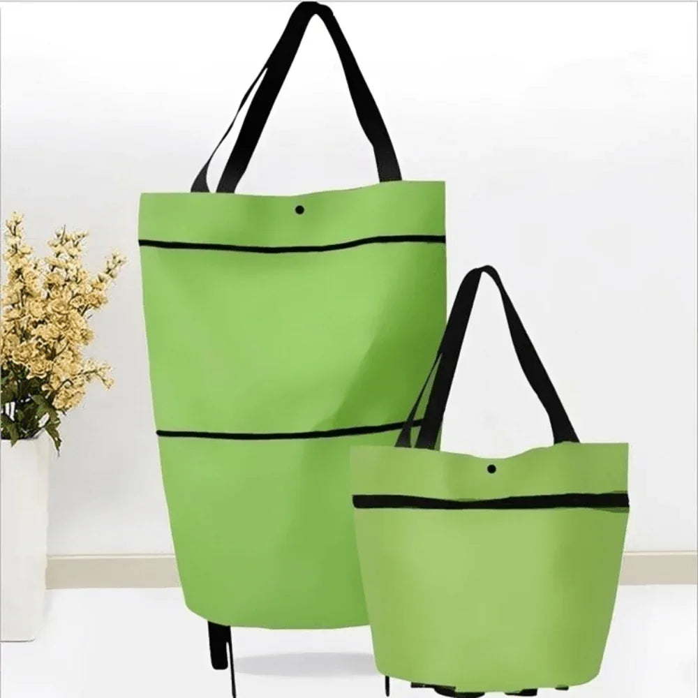 Mosrugs | Foldable Shopping Trolley Bag with Wheels – Eco-Friendly, Compact & Lightweight