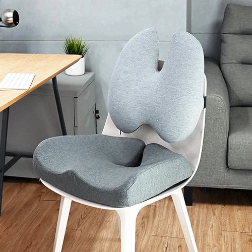 Mosrugs | Orthopedic Seat Cushion Set | Pain Relief for Tailbone & Lumbar Support for Office, Car & Home Use