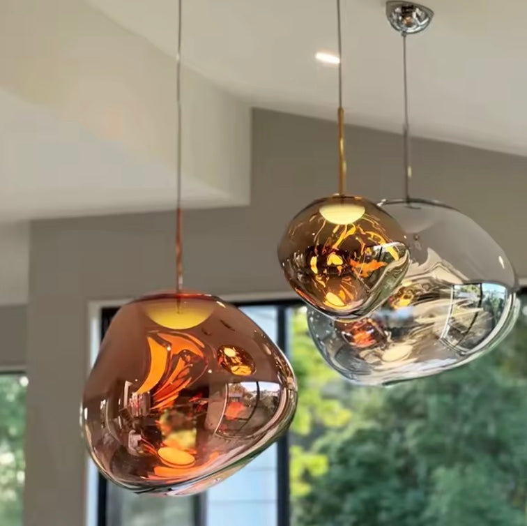 Mosrugs | Glass Pendant Light | Scandinavian Modern Design | Clear Glass