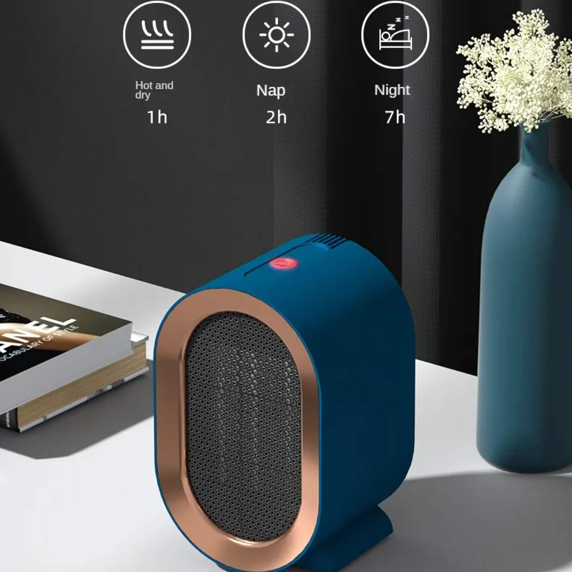 Mosrugs | Small Energy Efficient Space Room Electric Heater Portable Low Energy Power Saving