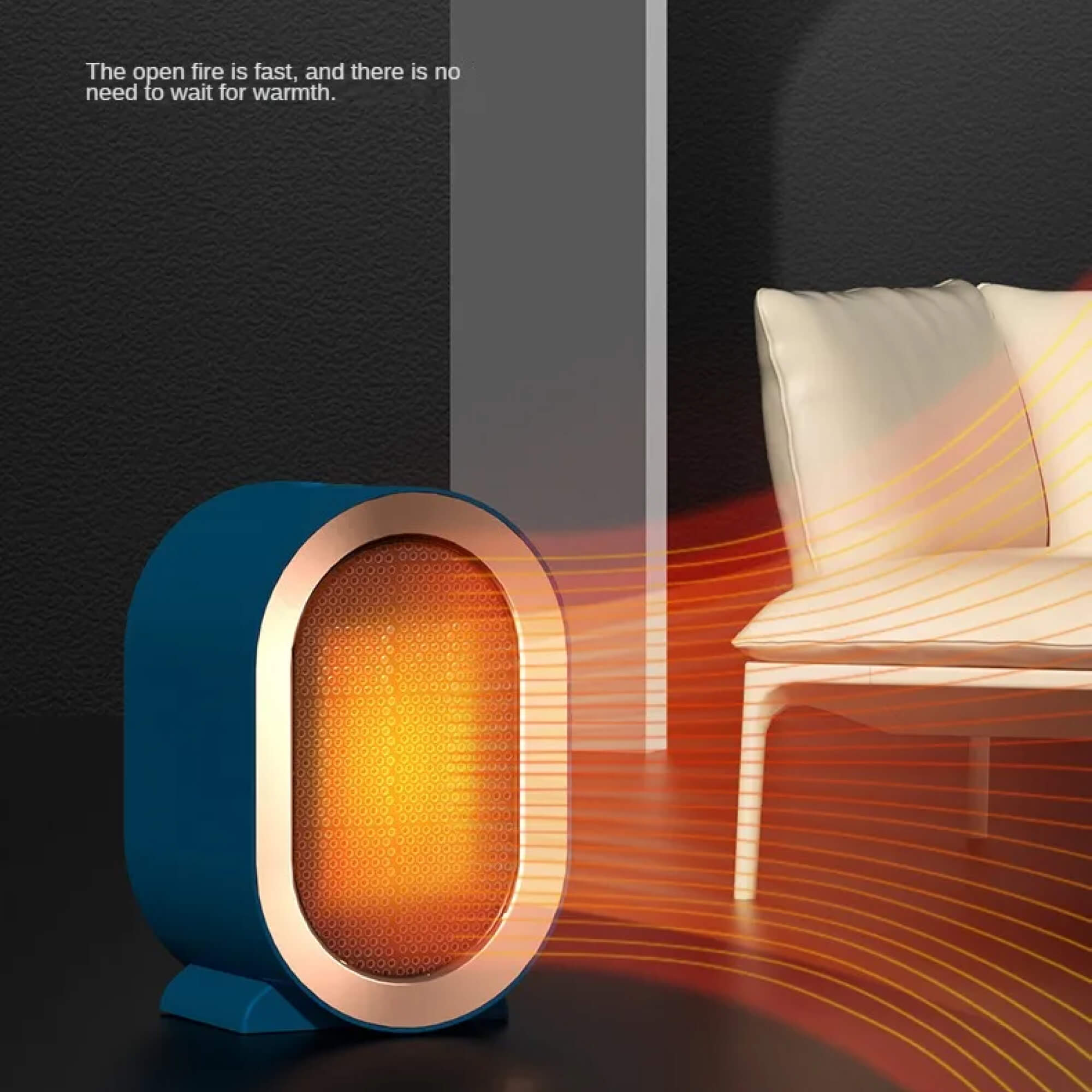 Mosrugs | Small Energy Efficient Space Room Electric Heater Portable Low Energy Power Saving