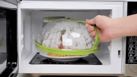 Mosrugs | Handy Microwave Cover | Locks in Moisture, Safe Handle & Versatile for Home, Dorms, and Apartments