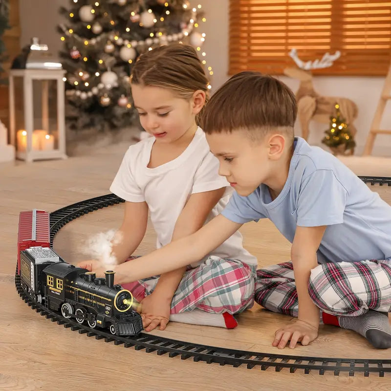 Mosrugs | PlayTrain – Classic Steam Train Set for Kids | Imaginative Railway Play