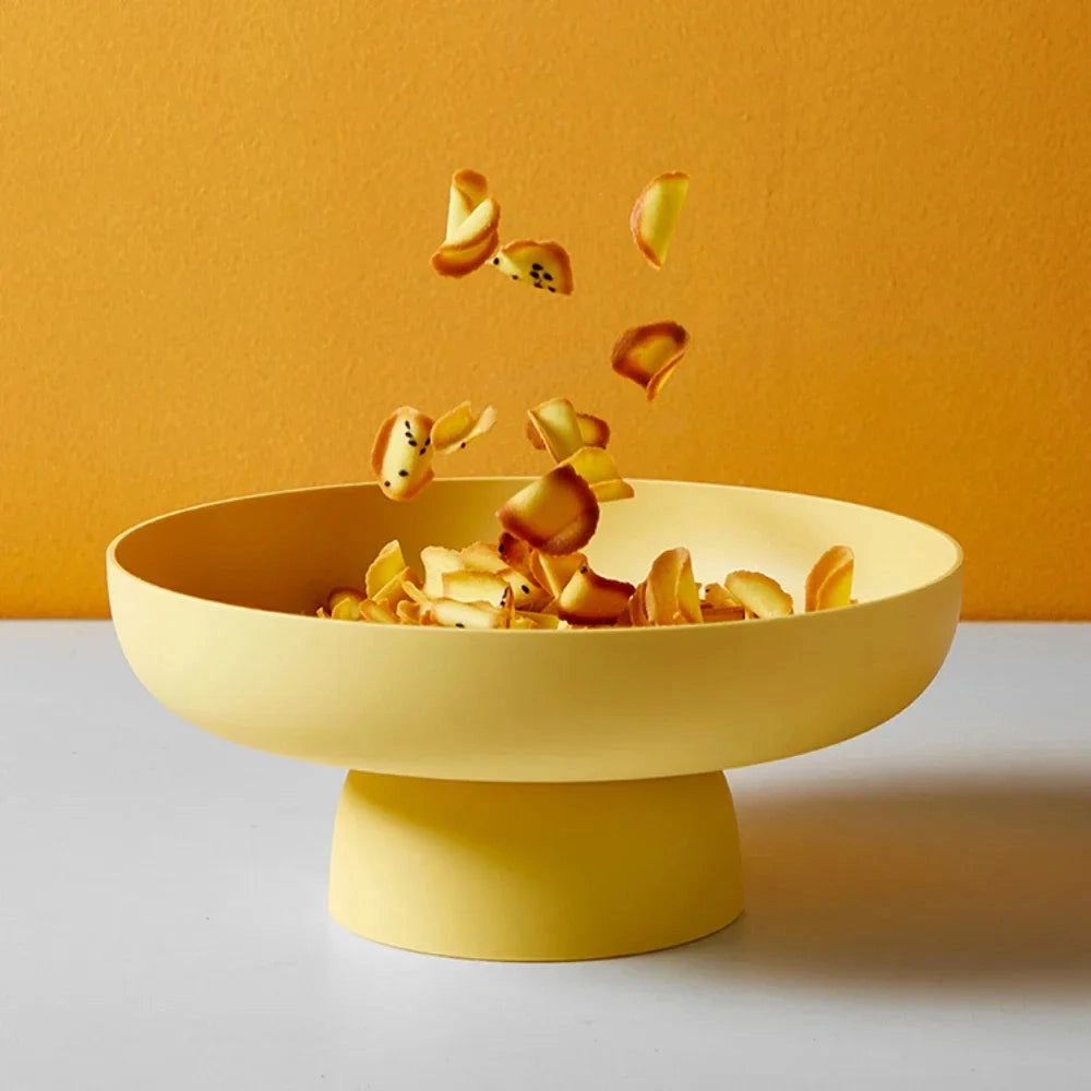 Mosrugs | Fruitful Elegance – Retro Fruit Bowl with Vintage Leaf Design & Ceramic Finish