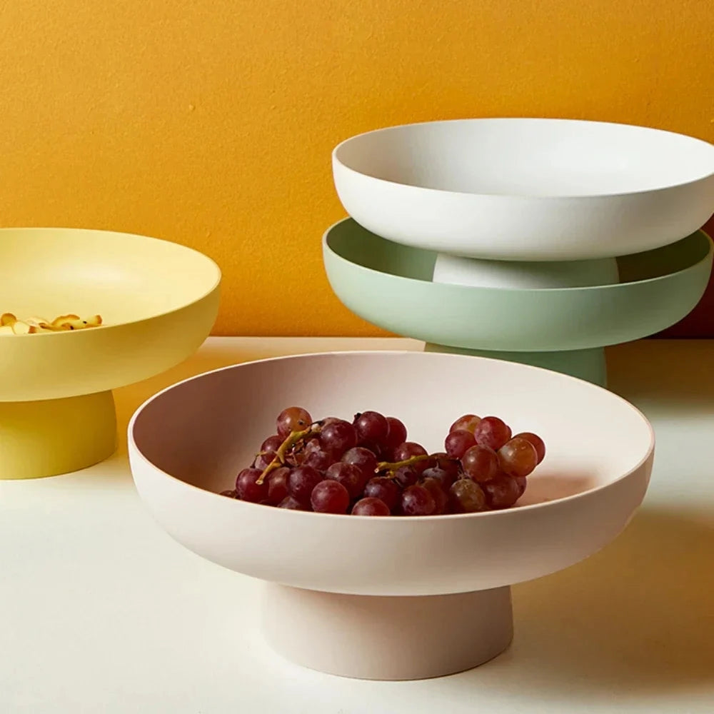 Mosrugs | Fruitful Elegance – Retro Fruit Bowl with Vintage Leaf Design & Ceramic Finish