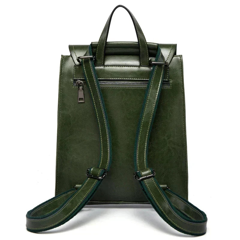 Mosrugs | LuxeCarry Leather Backpack – Stylish Design with Versatile Storage for Women