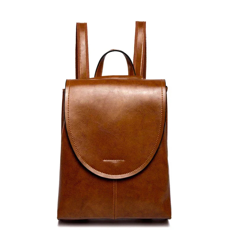 Mosrugs | LuxeCarry Leather Backpack – Stylish Design with Versatile Storage for Women