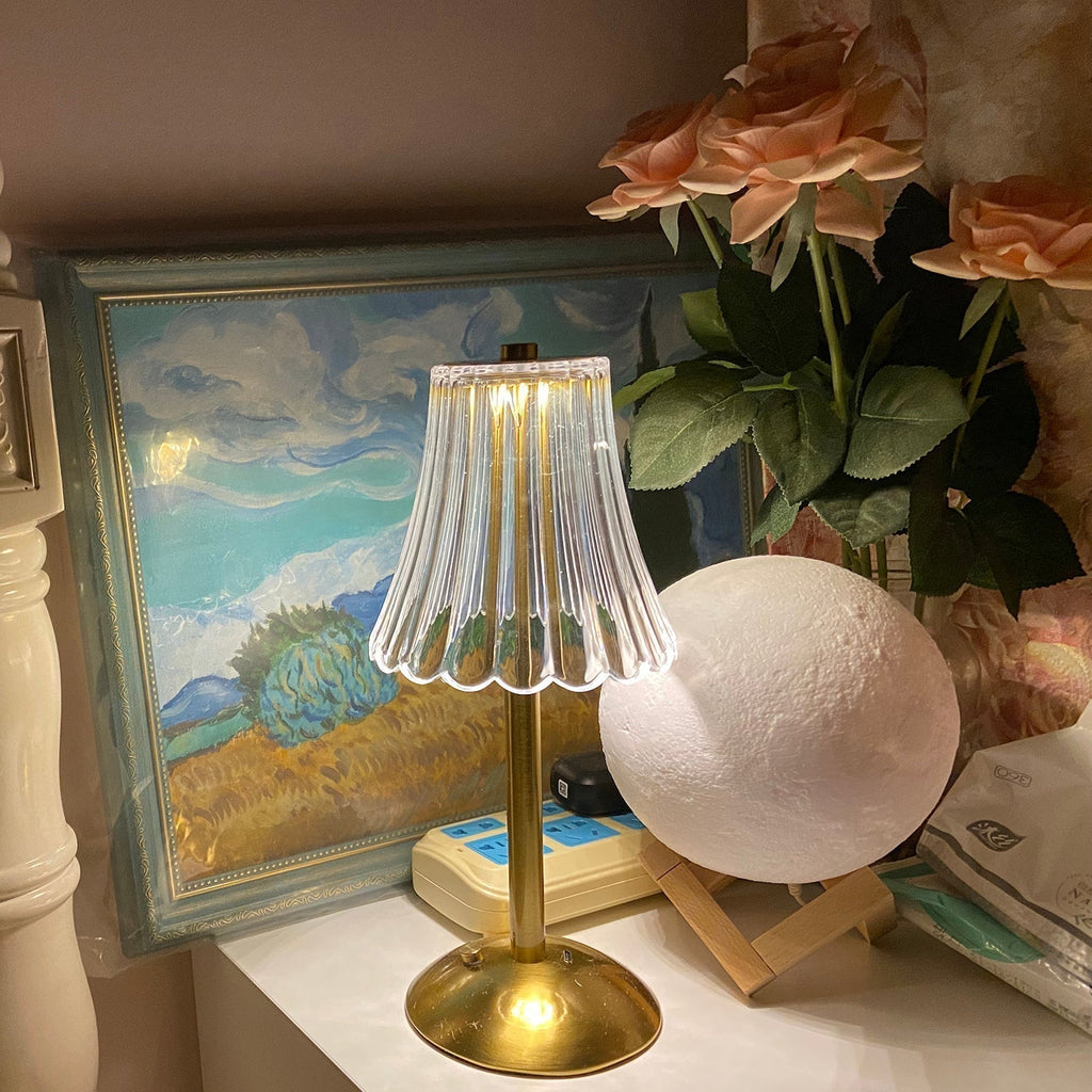 Mosrugs | RadiantGold – Elegant Portable Table Lamp