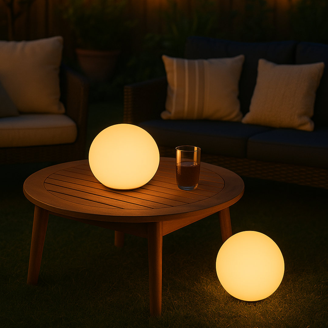 Mosrugs | GlowOrb – Wireless LED Colour-Changing Table Lamp with Remote & USB Rechargeable