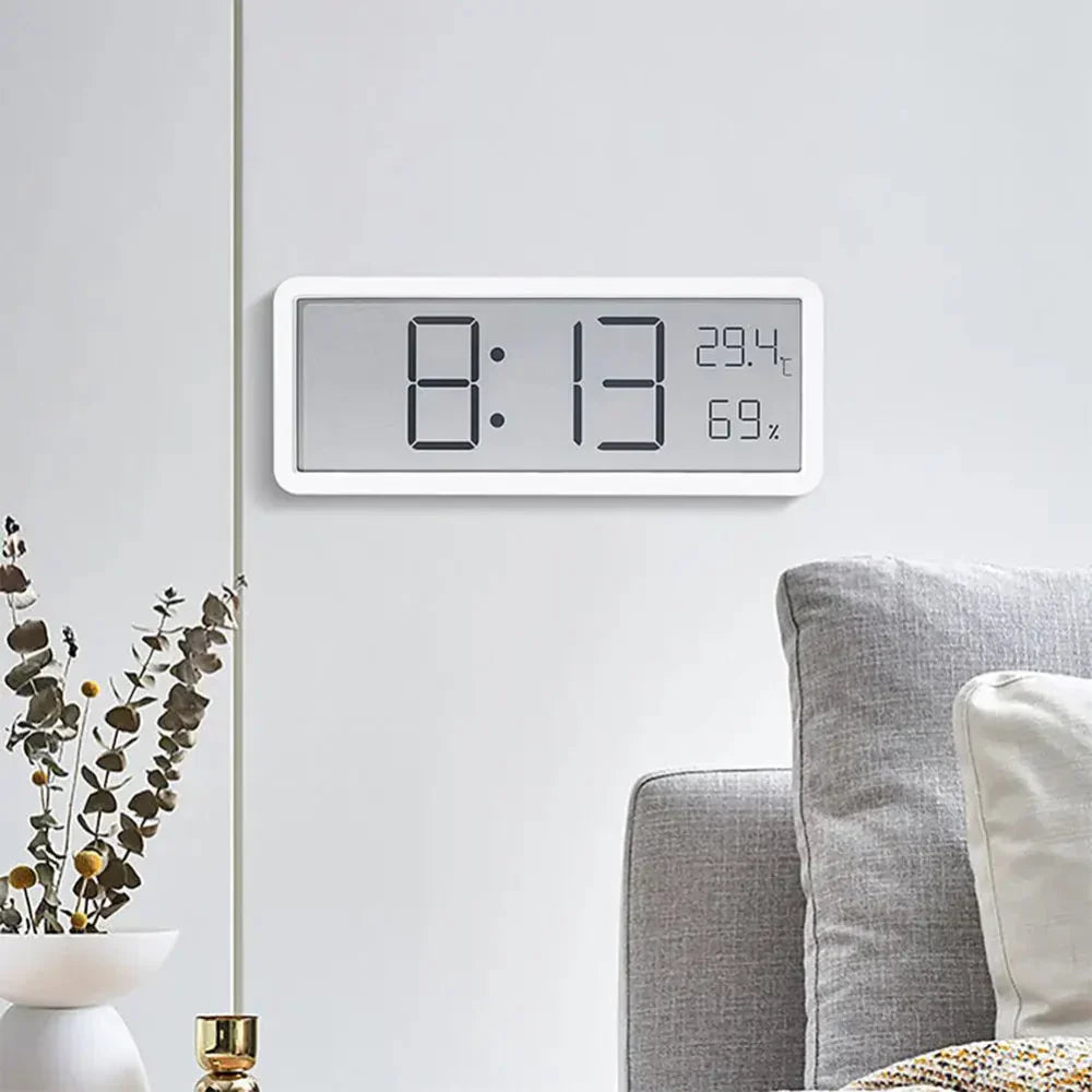 Mosrugs | GlowTime – Digital LED Wall Clock with Temperature & Humidity Display