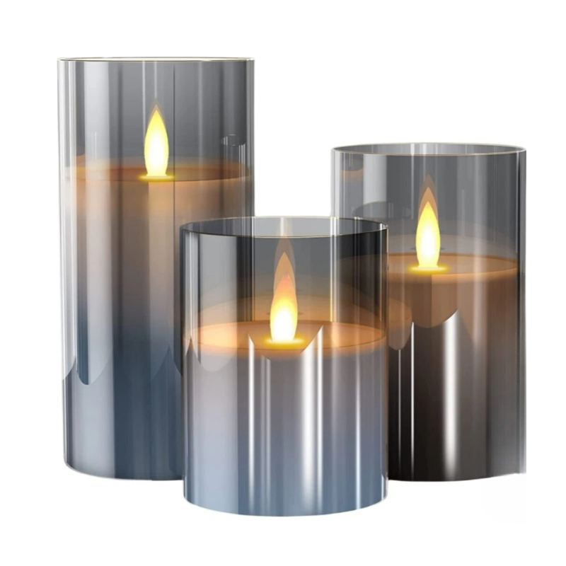 Mosrugs | LED Ambient Candle Lights | Realistic Flame Aura, Customizable Brightness & Timer Settings for Home Decor and Events