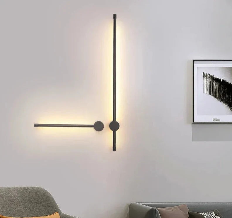 Mosrugs | NordicRod – Minimalist Wall Lamp with Plug for Chic Interiors