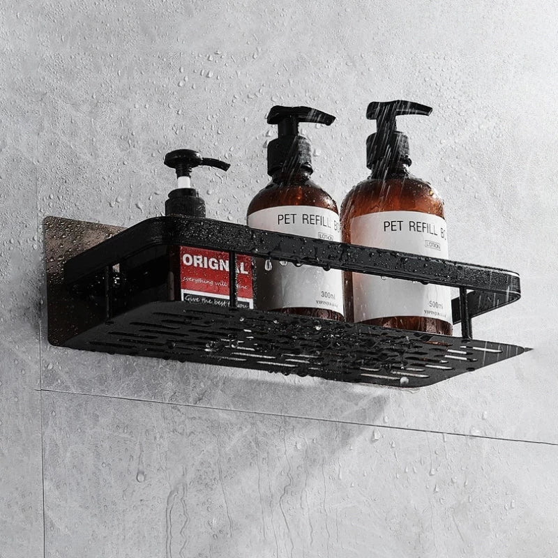 Mosrugs | Stylish & Practical No-Drill Shower Corner Shelf – Space-Saving Bathroom Storage Rack