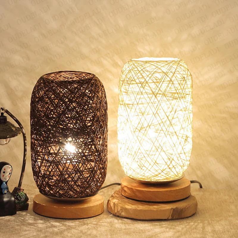 Mosrugs | WoodLuxe - Rattan-Inspired Table Light